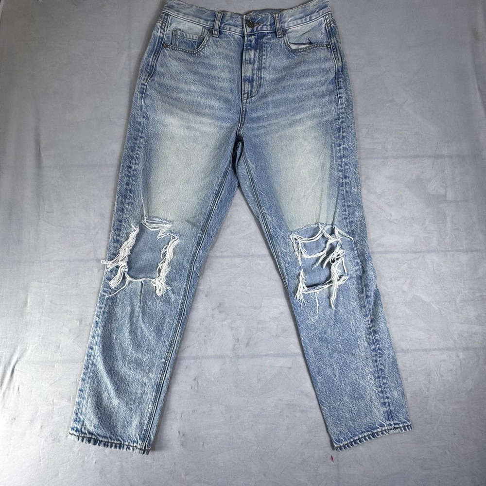 American Eagle Outfitters Straight‎ Leg Jeans Womens Blue Denim Outdoor 4 Short